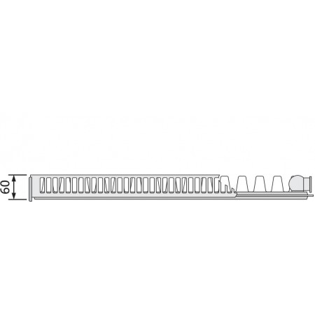 EVRA Compact С11 300x700 стальной панельный радиатор с боковым подключением EVRA Compact С11 300x700 стальной панельный радиатор с боковым подключением