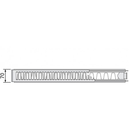 EVRA Compact С21 500x1600 стальной панельный радиатор с боковым подключением EVRA Compact С21 500x1600 стальной панельный радиатор с боковым подключением