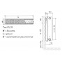 EVRA Ventil Compact CV22 400x800 стальной панельный радиатор с нижним подключением EVRA Ventil Compact CV22 400x800 стальной панельный радиатор с нижним подключением