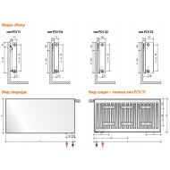 EVRA Plan Ventil Compact FCV22 200x1600 стальной панельный радиатор с нижним подключением