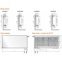 EVRA Plan Ventil Compact FCV22 200x2000 стальной панельный радиатор с нижним подключением EVRA Plan Ventil Compact FCV22 200x2000 стальной панельный радиатор с нижним подключением